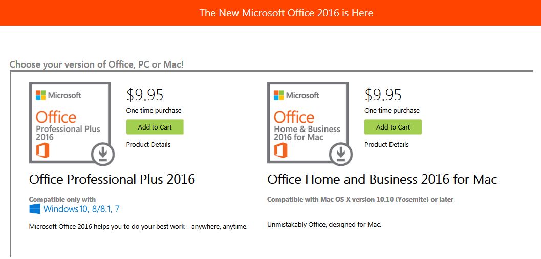 Microsoft office starter 2016