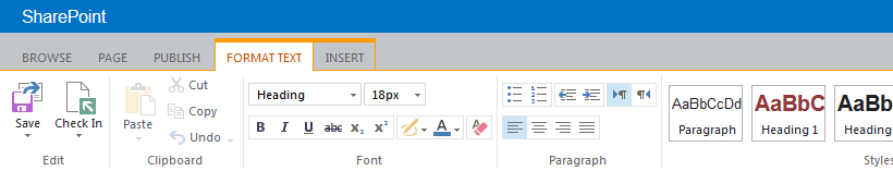 text editing tools for sharepoint