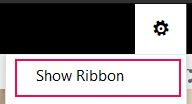 show ribbon
