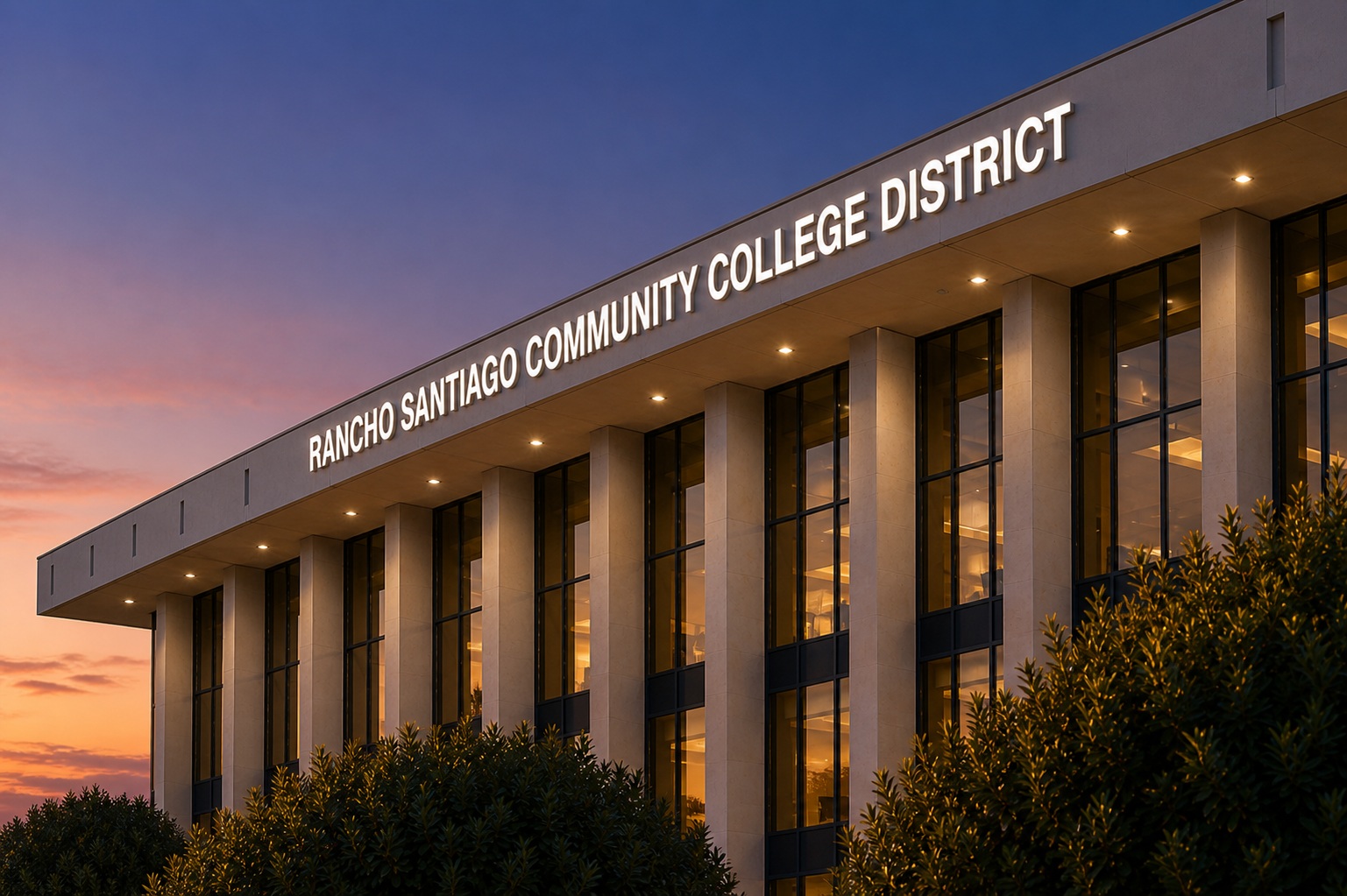 Rancho Santiago Community College District building exterior